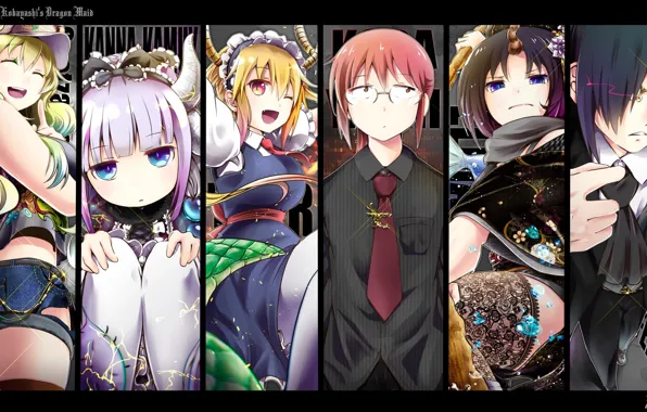 Download wallpaper Kobayashi, Kamui, Elma, Kobayashi-san Chi no Maid ...