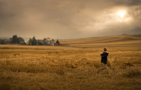 Field, nature, children