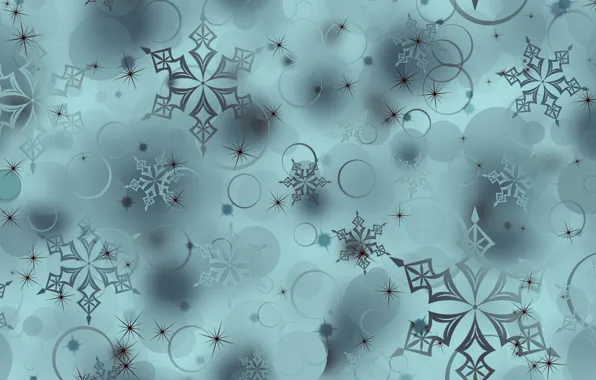 Circles, snowflakes, background, Wallpaper, texture, digital, snowflakes, wallpaper-1920x1200