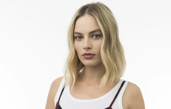 Wallpaper look, actress, celebrity, short hair, Margot Robbie for