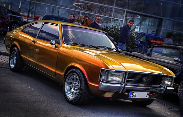 Picture orange, retro, hdr, Ford, FORD CONSUL V6 FLIK FLAK