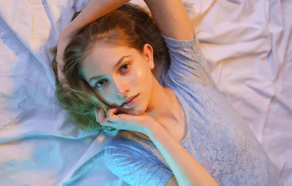 Picture portrait, sponge, the beauty, Lisa, Elizabeth Grebennikova