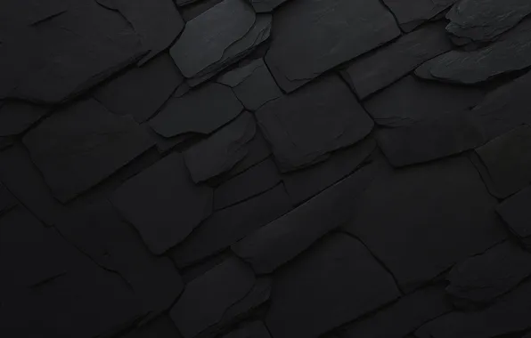 Rock, wall, black, minimalism, dark, wall, black, minimalism