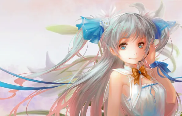 Picture girl, hair, Lily, art, tails, samanta