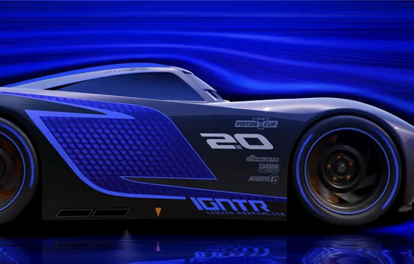 Picture car, Disney, cars, blue, race, speed, animated film, animated movie