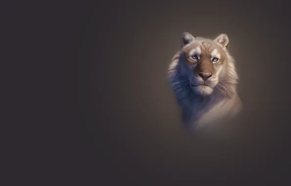 Picture tiger, figure, art, HannasArtStudio