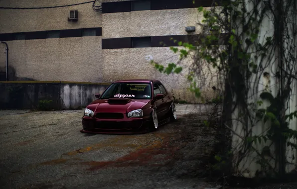 Picture Subaru, Impreza, WRX, Red, STI, front, JDM, Wheels