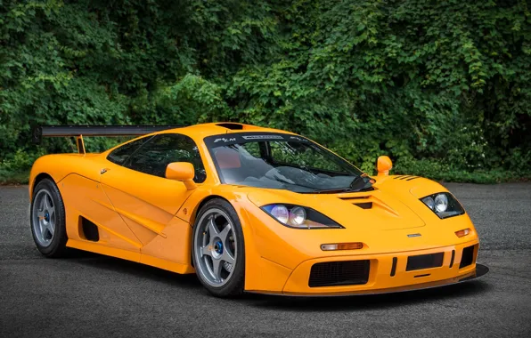 Orange, Supercar, McLaren F1, 1995, LM