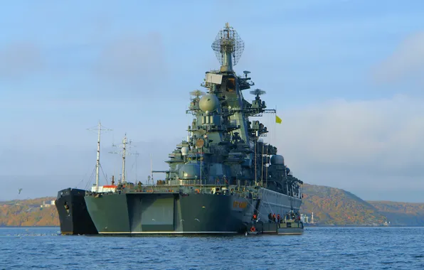 Cruiser, atomic, Peter The Great, RAID