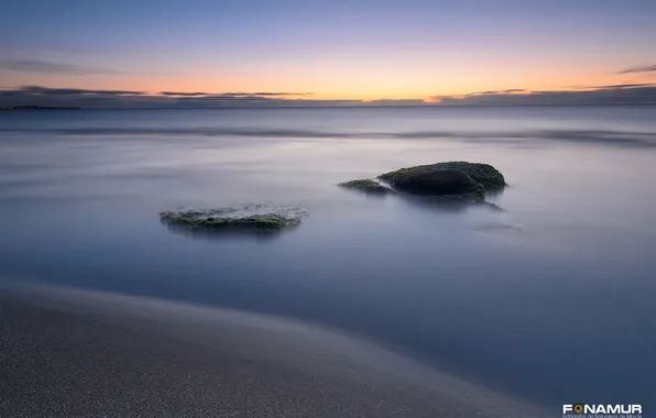 Sea, beach, surface, stones