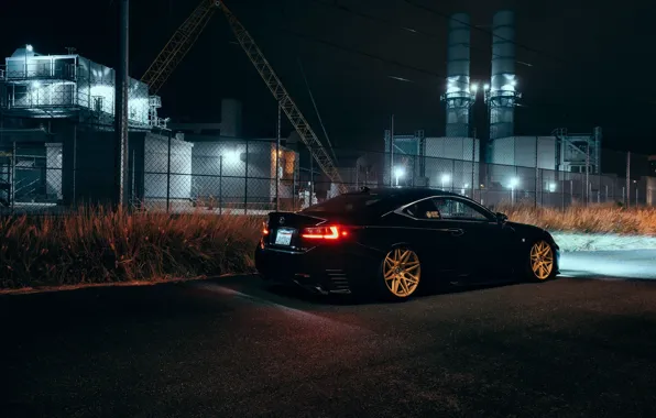 Black, Lexus, black, Lexus, F-sport, RC350