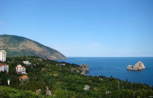 Nature, stay, mountain, Sea, Ayu-Dag
