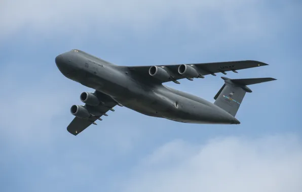 Picture UNITED STATES AIR FORCE, military transport aircraft, American strategic, high load capacity, C-5M Super Galaxy