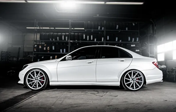 Wheels, side, Mercedes Benz, AMG, C63