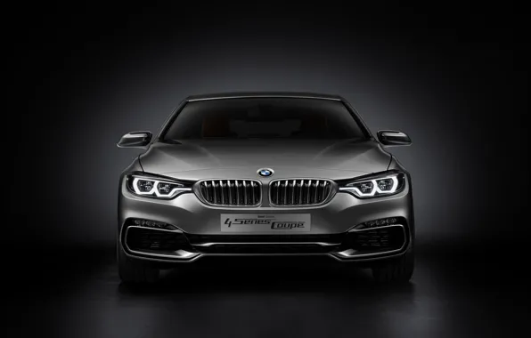 Picture Concept, BMW, Car, Coupe, 2013, Silver, 4 Series, BMW 4 Series Coupe Concept 2013
