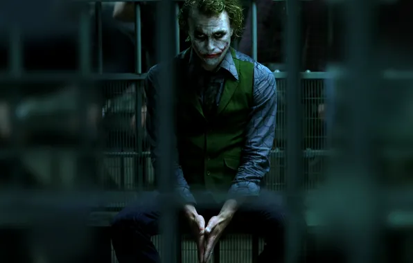 Picture batman, Batman, Joker, the dark knight, prison, joker, dark knight