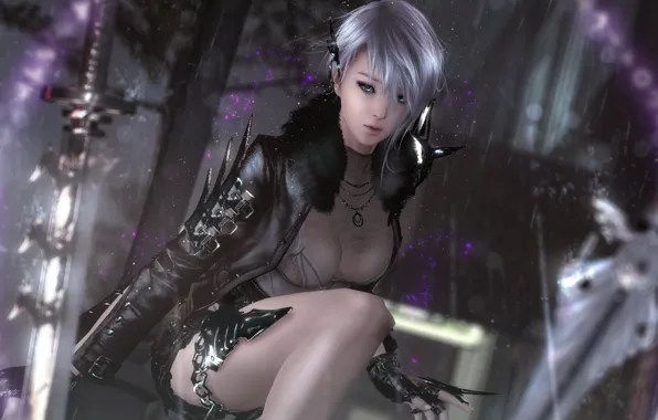 Weapons, girl, Garry's Mod, by sculp2, Vindictus Arisha