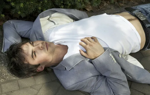 Look, male, jacket, The Vampire Diaries, beautiful, Ian Somerhalder, Ian Somerhalder
