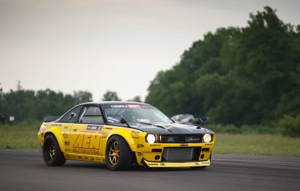 Asphalt, Nissan, Lights, Car, 240SX, 1996, Rocket Bunny kit, Nissan 240SX