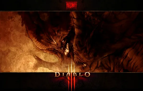 Picture monster, mouth, the devil, horror, Blizzard, Diablo 3, evil, the devil