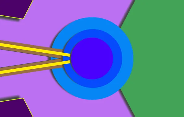 Colored, abstract, figure