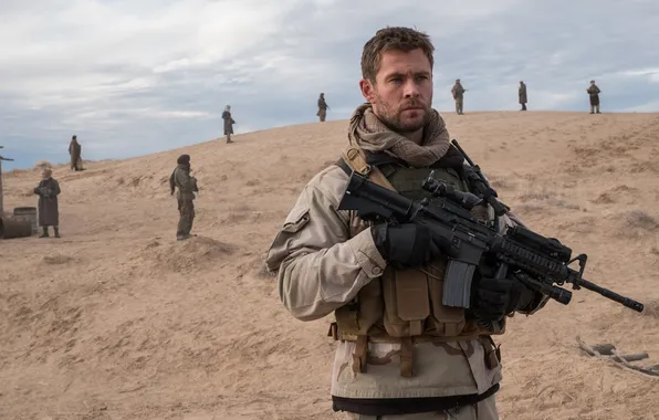 Frame, action, Chris Hemsworth, Chris Hemsworth, 12 Strong, Cavalry