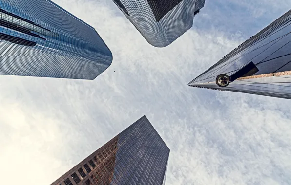 Skyscraper, home, crossroads, USA, Los Angeles