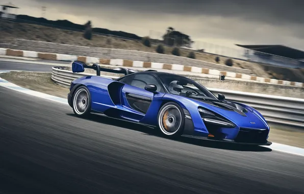 McLaren, speed, supercar, 2018, Senna, Kyanos Blue