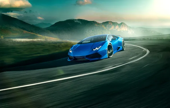 Blue lamborghini huracan Wallpapers Download