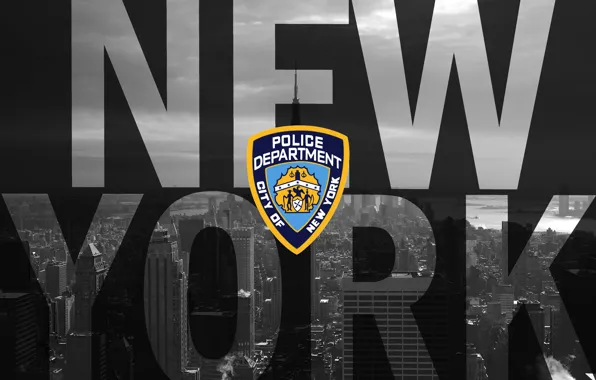 BLACK, SHIELD, LOGO, NYPD