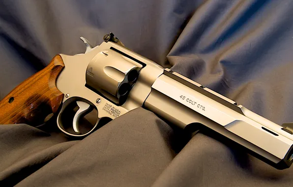 Picture Golden, Revolver, Weapon, Smith &ampamp; Wesson, Wooden, 45 Colt, S&ampamp;W 625, Performance Center