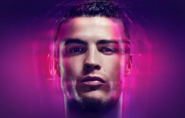Picture face, attack, star, Cristiano Ronaldo, real Madrid, CR7, face, Real Madrid