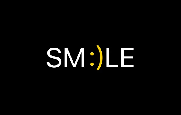Smile, background, black, minimalism, black, smiley, minimalism, smiley