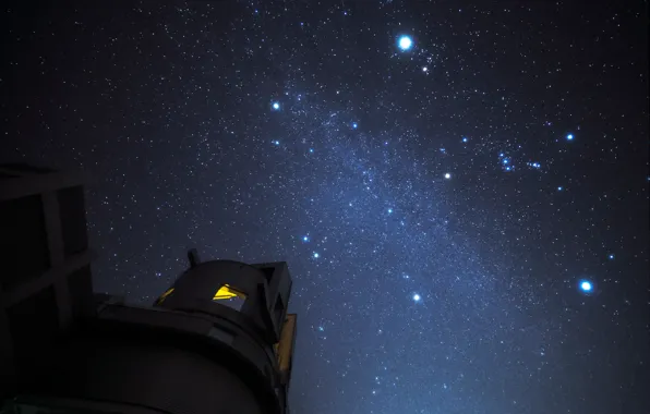 The sky, stars, light, Windows, The Milky Way, telescope, Observatory, secrets