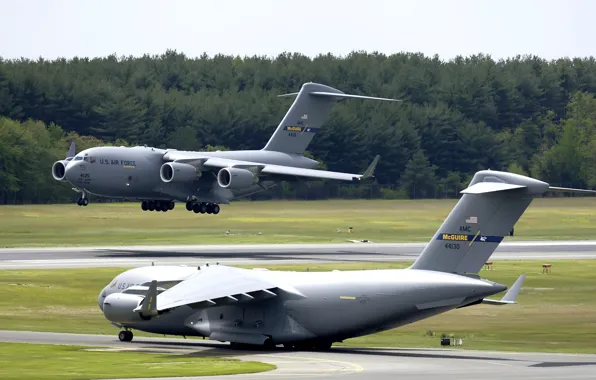 Landing, the rise, air-base, C-17