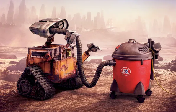 Robot, Wall-E, Vacuum cleaner, Scavenger