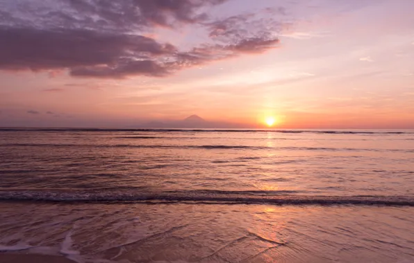 Picture sea, wave, beach, summer, the sky, sunset, shore, summer, beach, sky, sea, sunset, pink, seascape, …