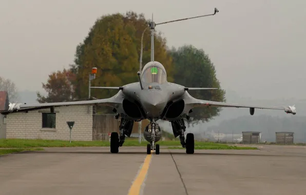 The airfield, Dassault, Dassault Aviation, Rafale, French multi-role fighter of the fourth generation