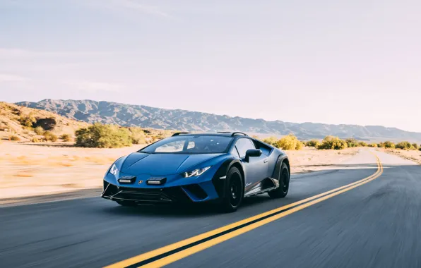 Picture Lamborghini, blue, Huracan, Lamborghini Huracan Sterrato