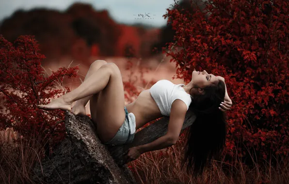 Picture relax, brunette, pose, Marius Kalinauskas, Diana Stankejeva