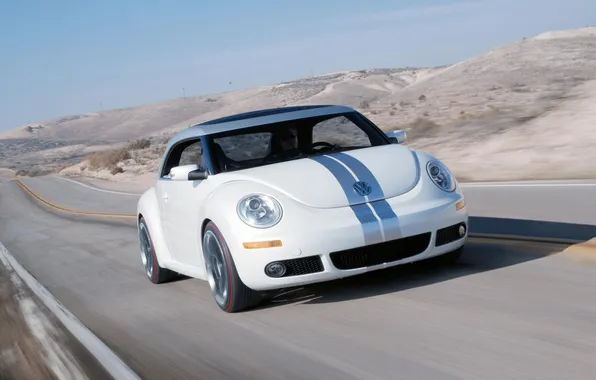 Road, Car, Concept Car, Volksvagen, Volkswagen, New Beetle, Ragester