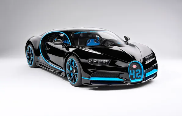 Background, black, art, front view, hypercar, Bugatti Chiron