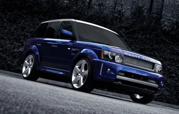 Picture blue, drives, range rover sport, kahn