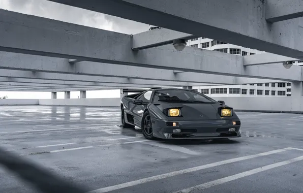 Picture Lamborghini, Grey, Diablo SV