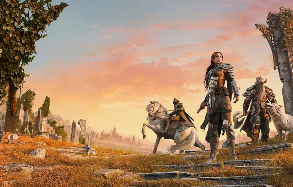 MMORPG, artwork, concept art, Bethesda Softworks, The Elder Scrolls, RPG, The Elder Scrolls Online, video …