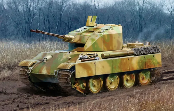 Road, art, prototype, installation, WW2, APU, German, self-propelled