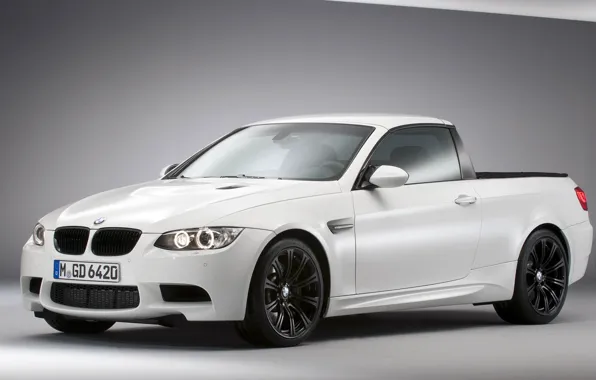 BMW, White, Pickup