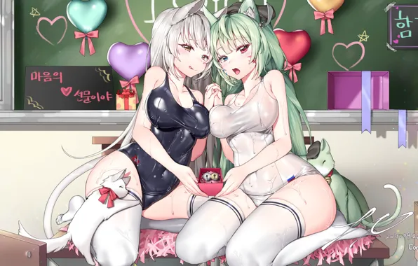 Picture girl, anime, art