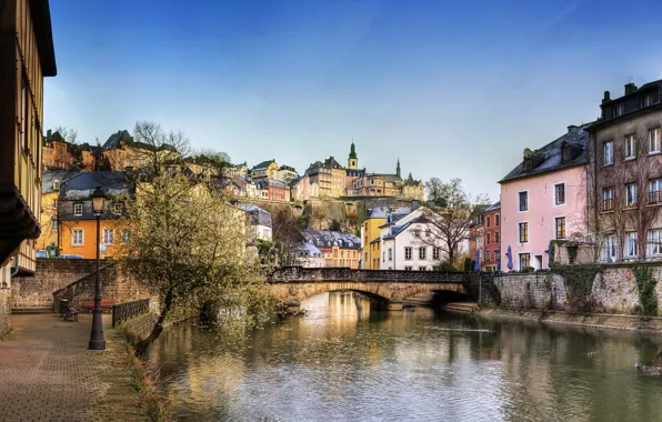 Picture bridge, day, Luxembourg