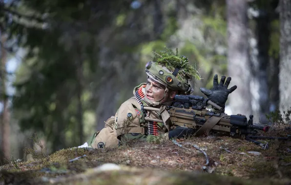 Picture weapons, army, soldiers, Norwegian Army